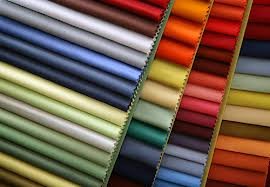 Upholstery material swatches you will find at an upholstery supply store